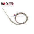 oliter subtle armored straight stranded stainless steel probe wear resistance thermocouple wire for high temperature